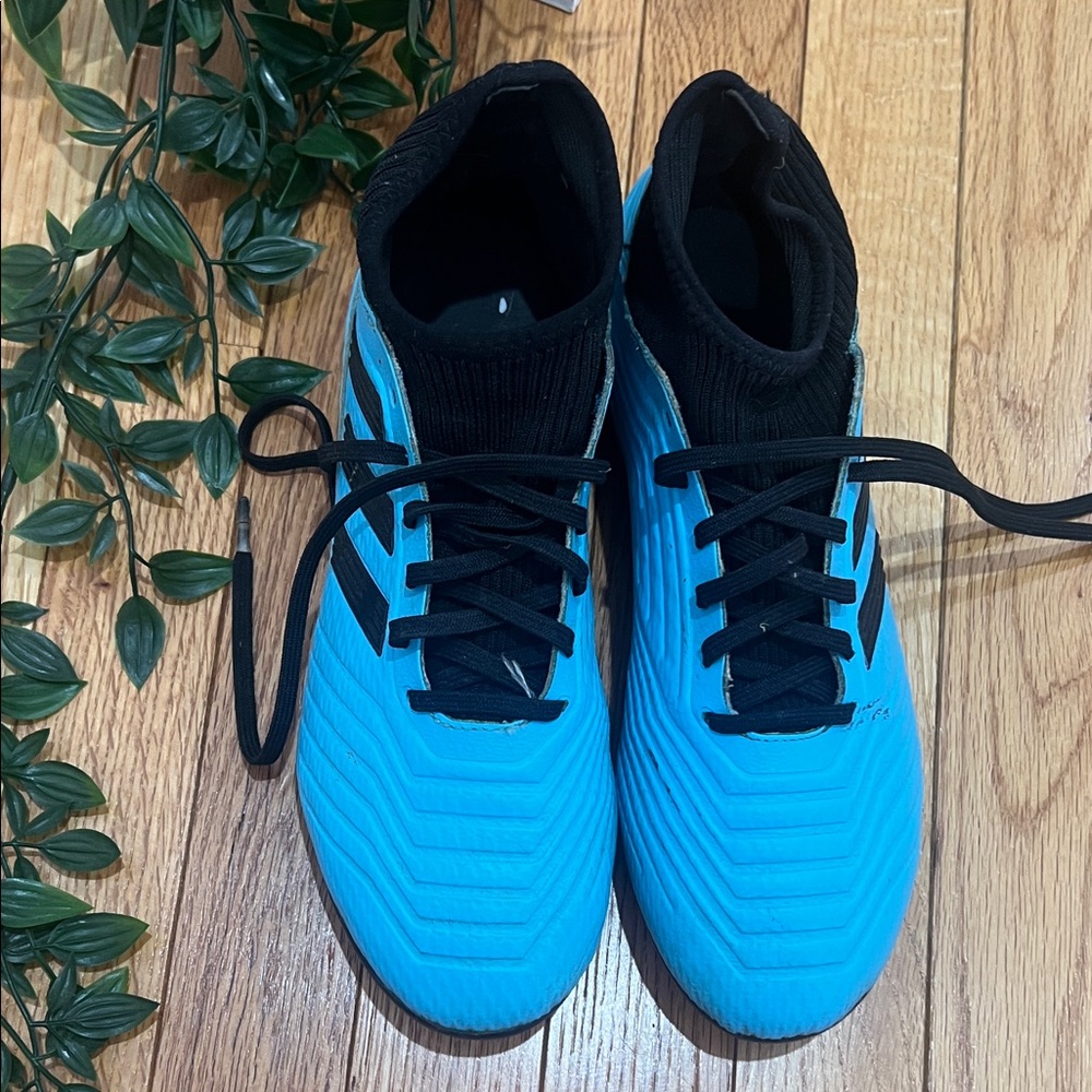 adidas Blue and Black Athletic Shoes